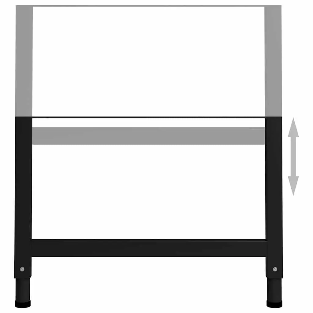 Adjustable Metal Workbench Frame Set with Heavy Duty Legs