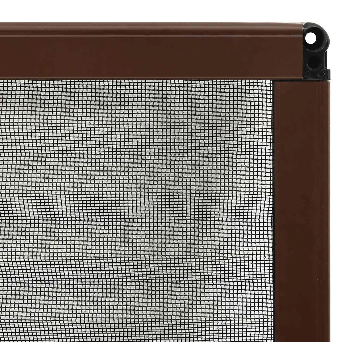 Brown Plisse Insect Screen for Windows 80x100cm