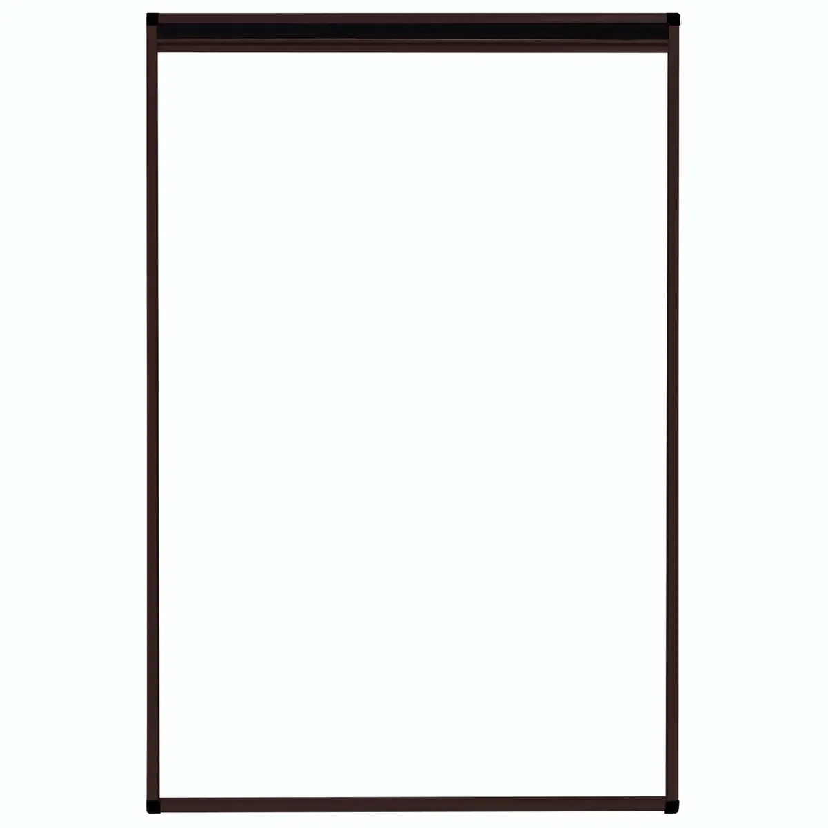 Plisse Insect Screen for Windows Aluminium Frame Brown 80x120cm