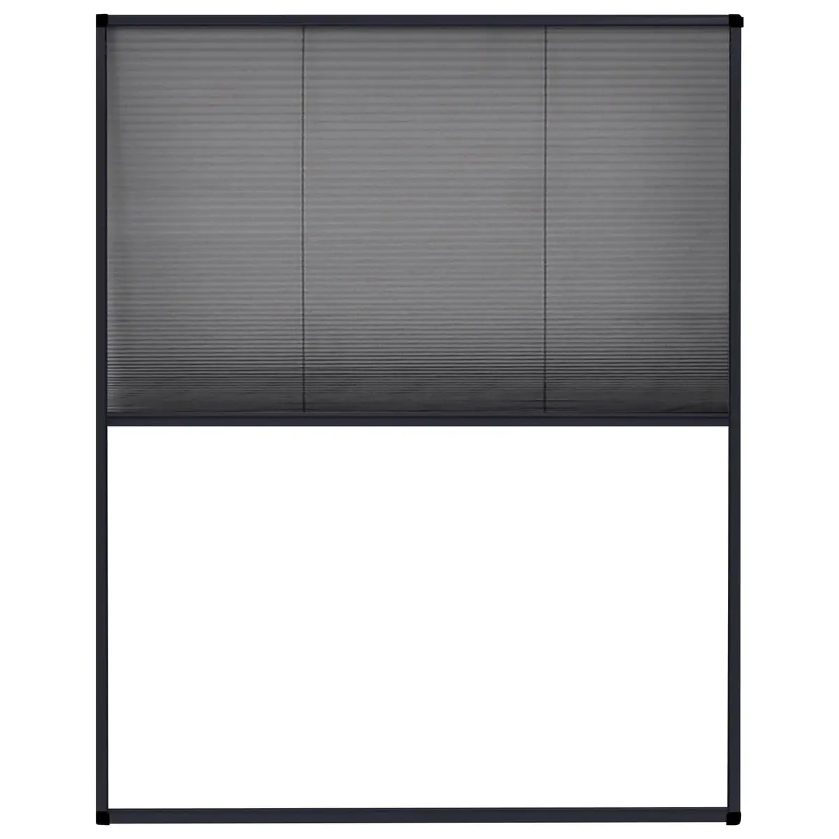 Plisse Insect Screen, Aluminium Frame, 80 x 100 cm