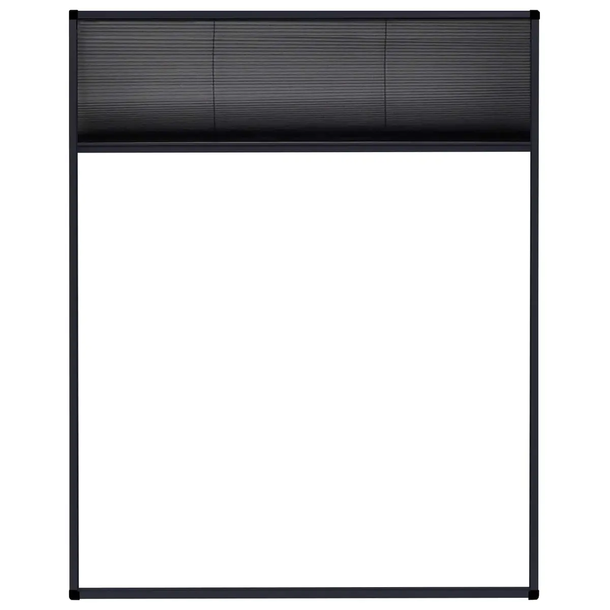 Plisse Insect Screen, Aluminium Frame, 80 x 100 cm