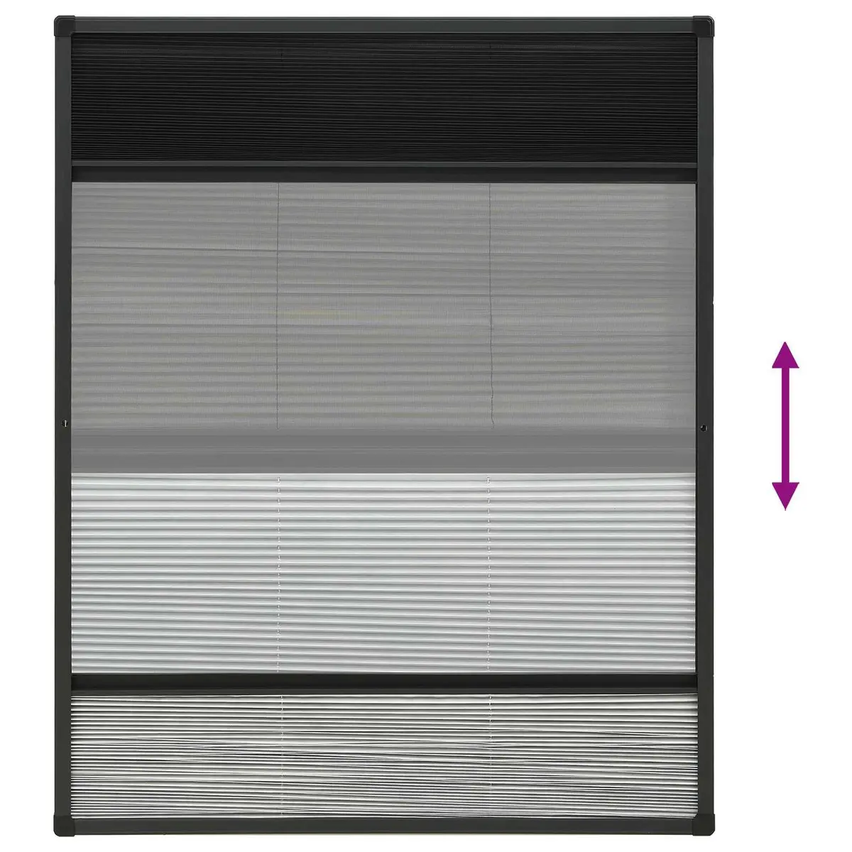 Plisse Insect Screen Window 80x100cm