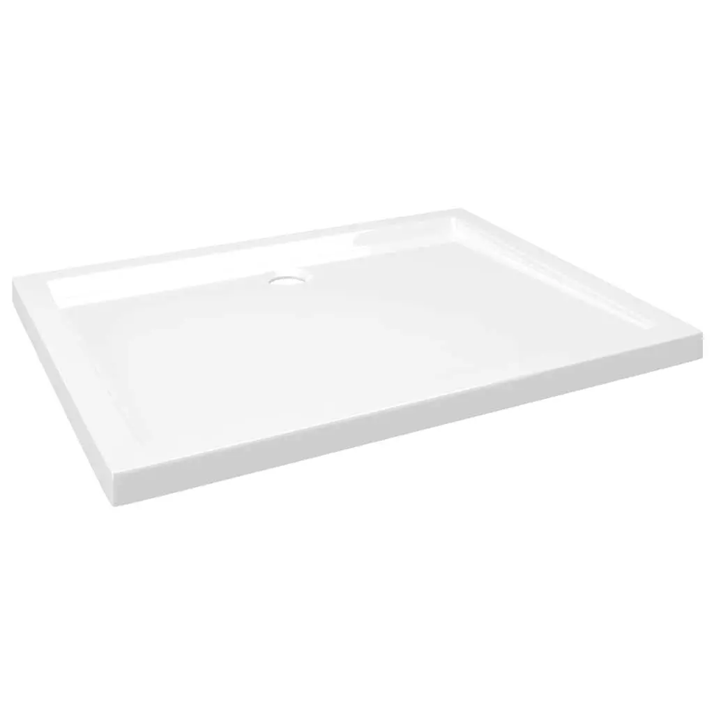 Rectangular Shower Base Tray Bathroom 70x90 cm Low Threshold White