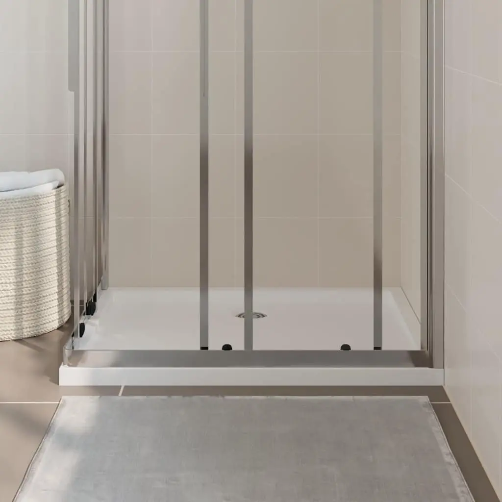 Rectangular Shower Base Tray Bathroom 70x90 cm Low Threshold White