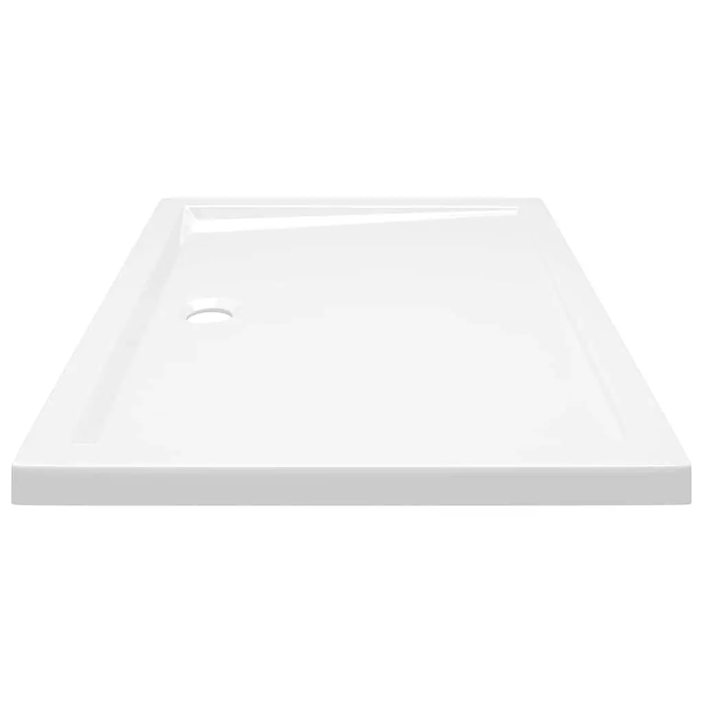Rectangular Shower Base Tray Bathroom 70x90 cm Low Threshold White
