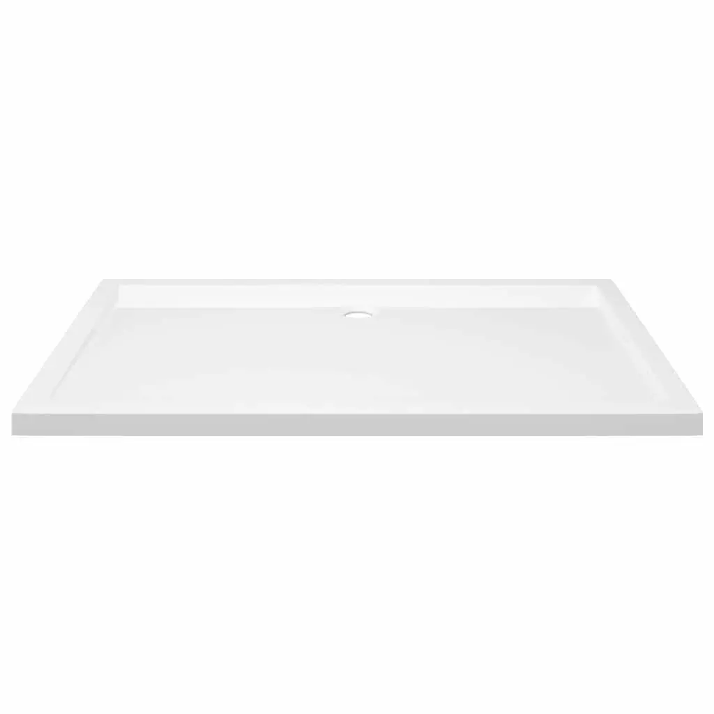 Rectangular Shower Base Tray White 70x120 cm Low Threshold Modern Bathroom