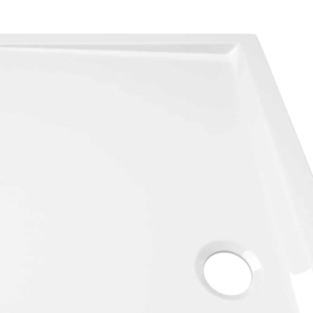 Rectangular Shower Base Tray White 70x120 cm Low Threshold Modern Bathroom