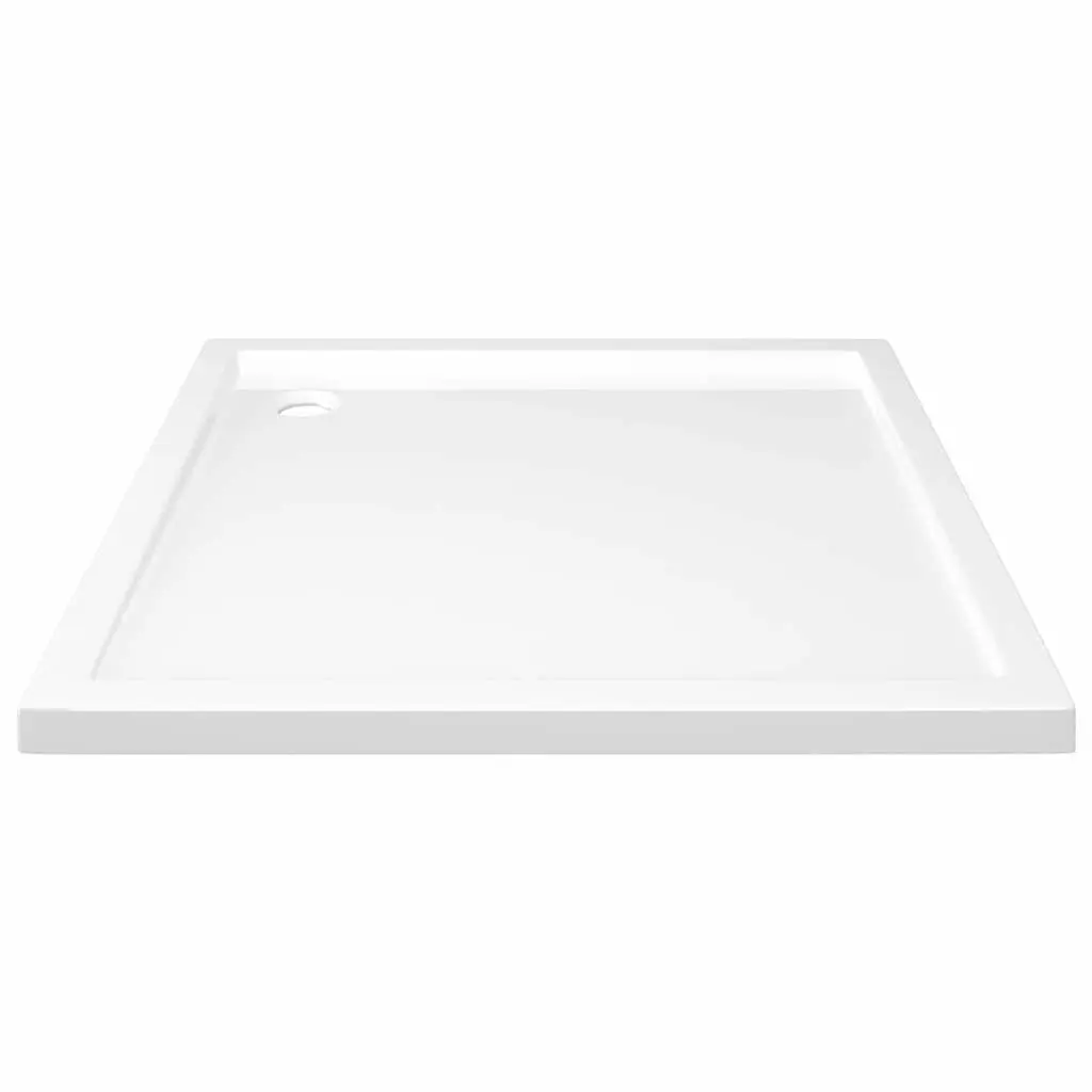 Square Shower Tray Low Threshold 80x80cm White Modern Bathroom Fixture