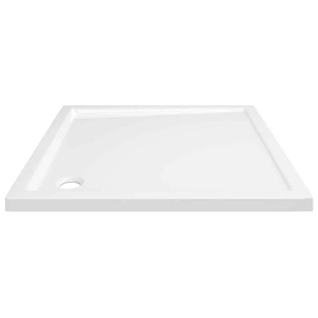 Square Shower Tray Low Threshold 80x80cm White Modern Bathroom Fixture