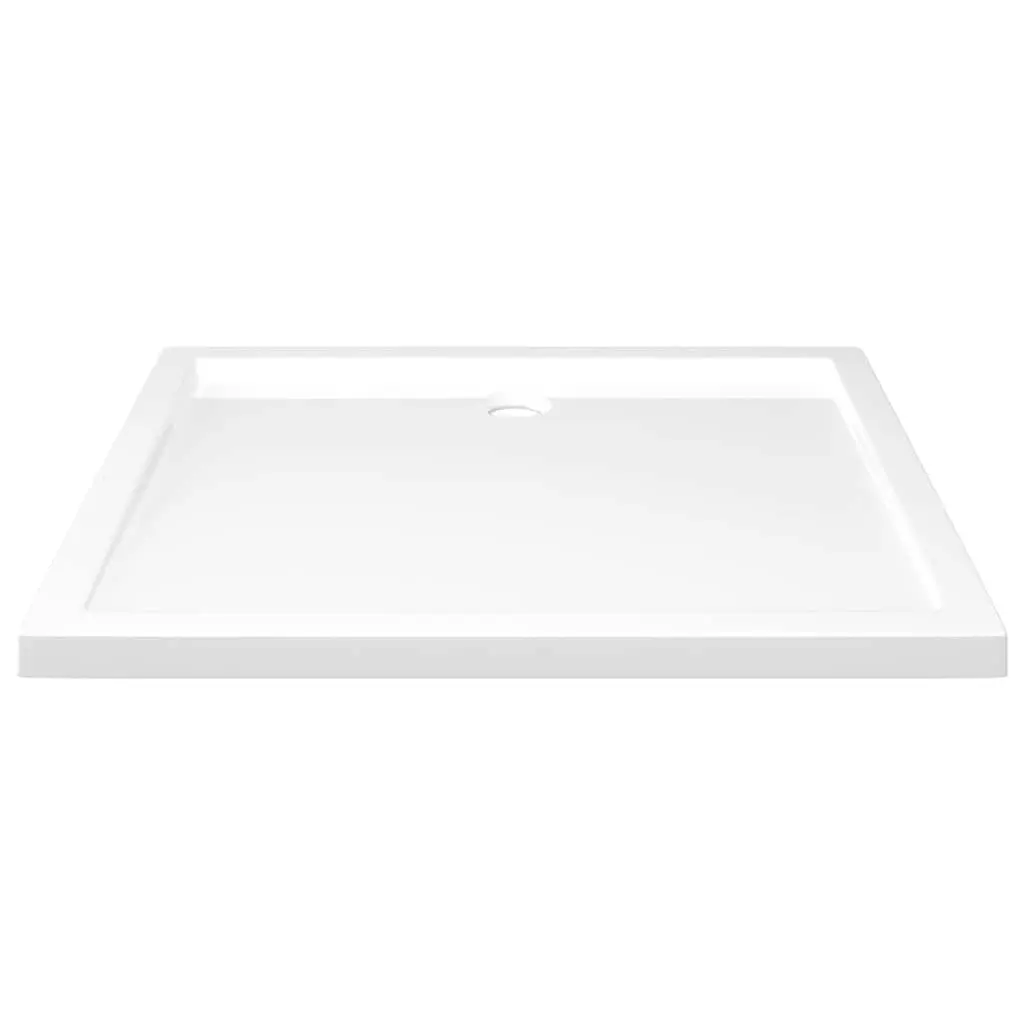 Shower Base Tray White Rectangular 80x90 cm Low Threshold Modern Bathroom