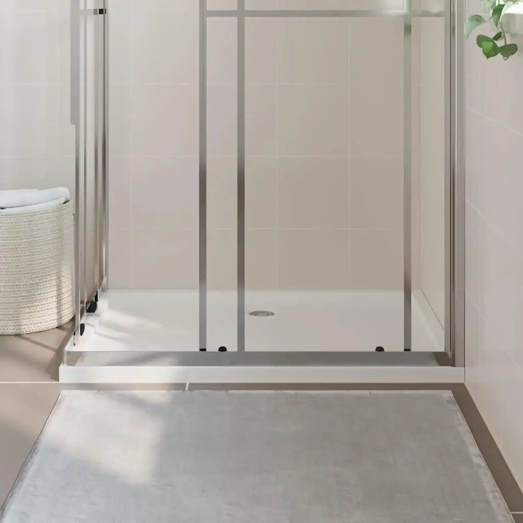 Rectangular Shower Base Tray, White, 80 x 110 cm