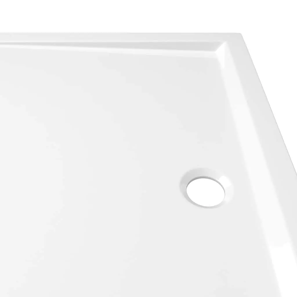 Rectangular Shower Base Tray, White, 80 x 110 cm