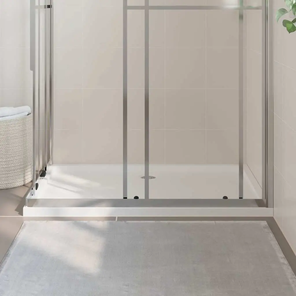 Shower Base Tray Bathroom 80x120 cm White Low Threshold Modern