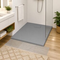 Shower Base Tray 100x80 cm Grey Low Profile - Features