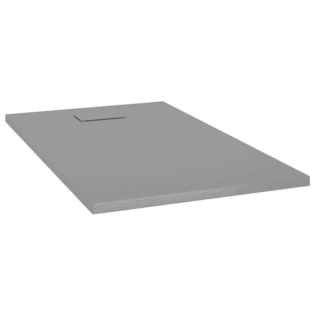 Shower Base Tray Grey 120x70 cm Low Profile Bathroom Fixture
