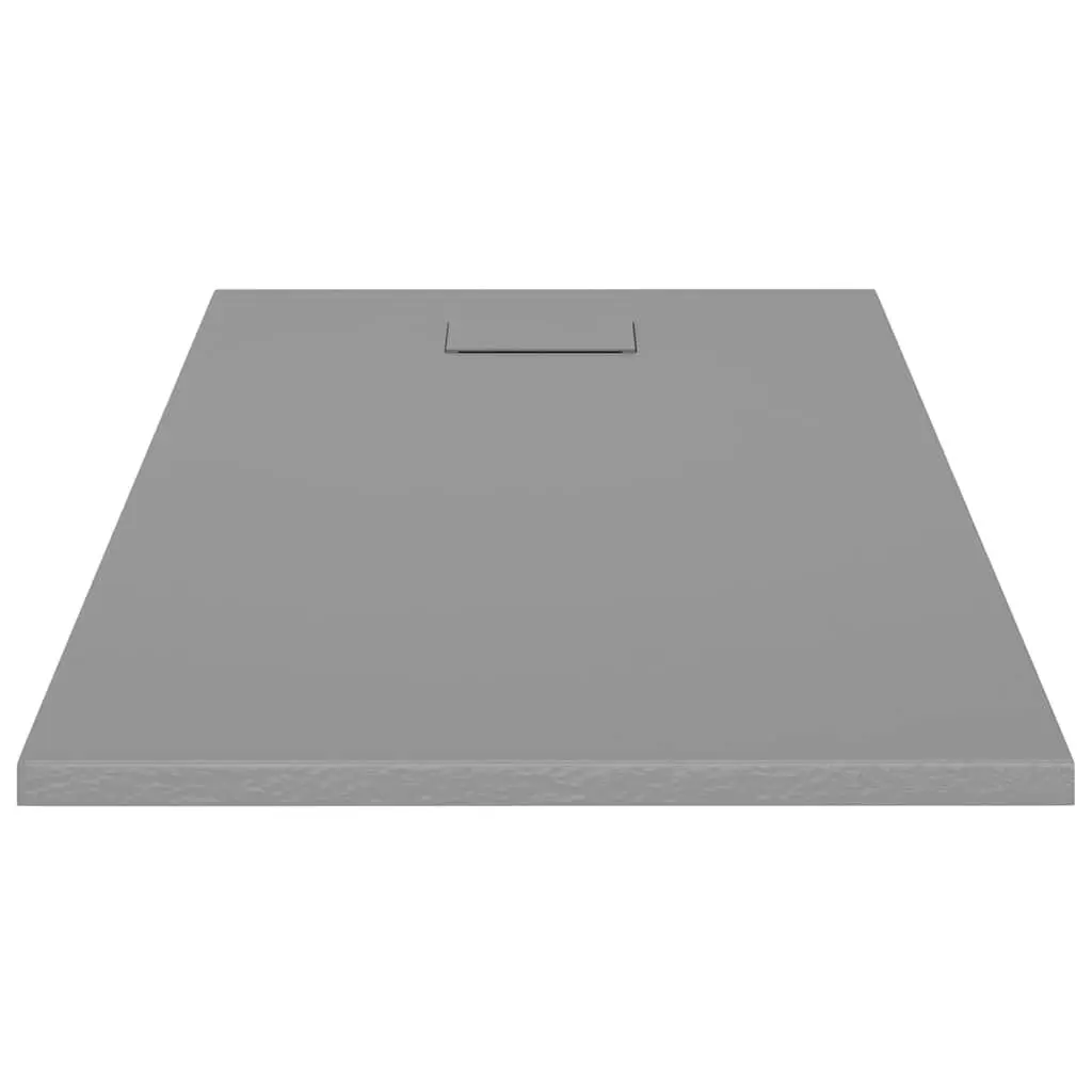 Shower Base Tray Grey 120x70 cm Low Profile Bathroom Fixture