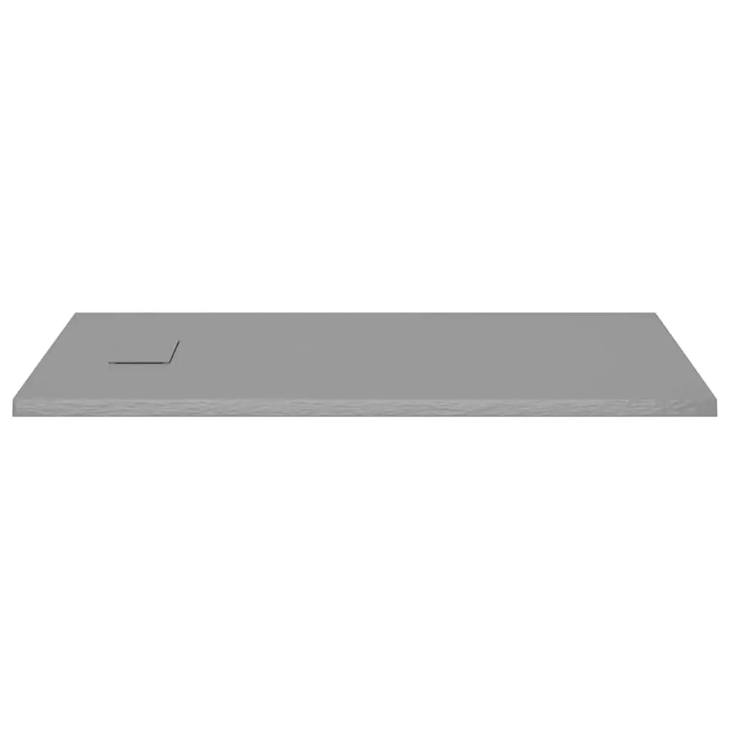 Shower Base Tray Grey 120x70 cm Low Profile Bathroom Fixture