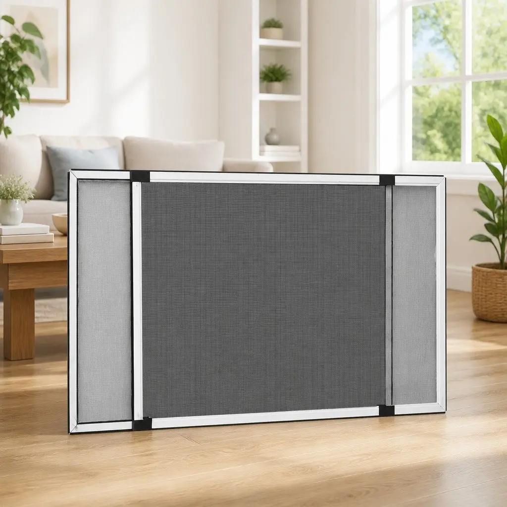 75-143x50 Extendable White Window Insect Screen
