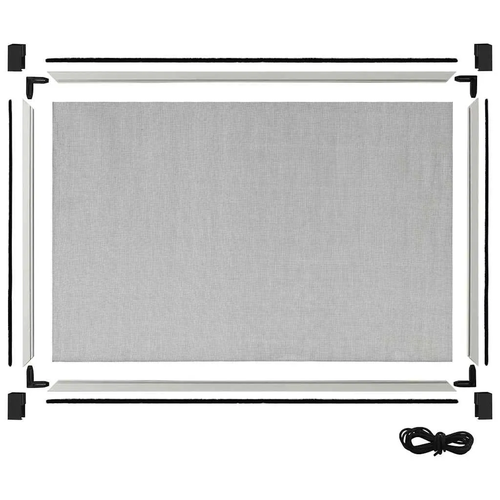 75-143x50 Extendable White Window Insect Screen