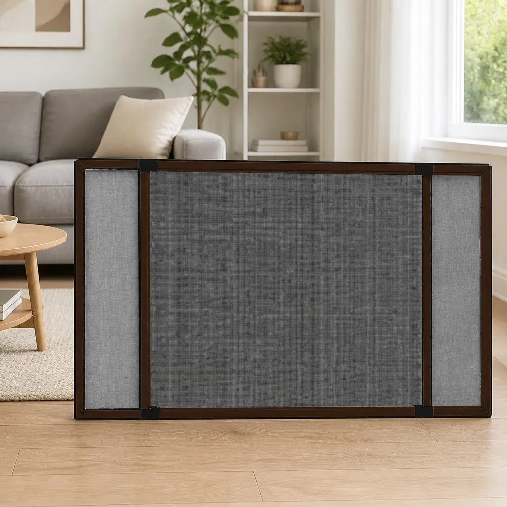 Extendable Brown Window Insect Screen