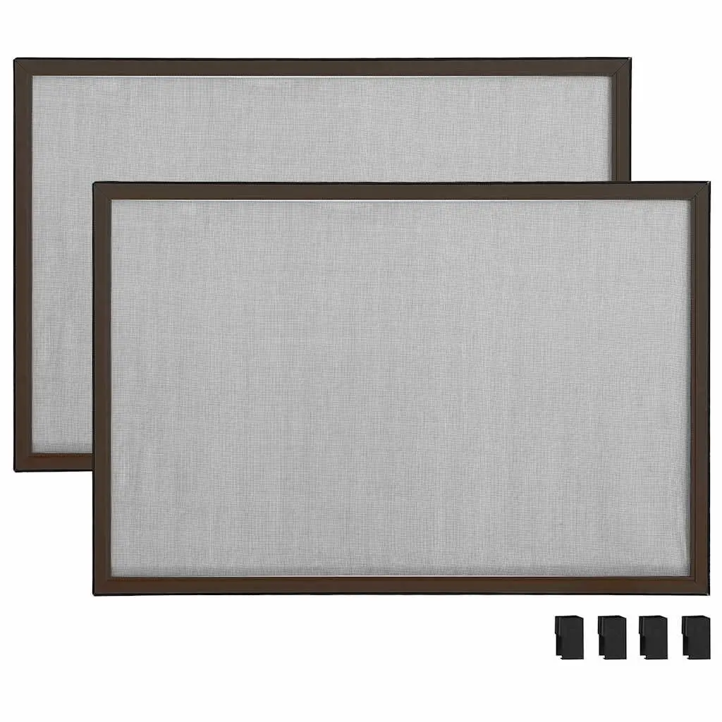 Extendable Brown Window Insect Screen