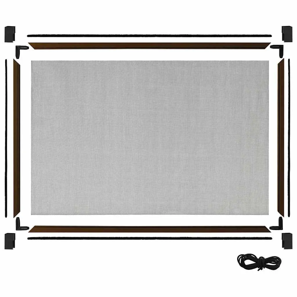 Extendable Brown Window Insect Screen
