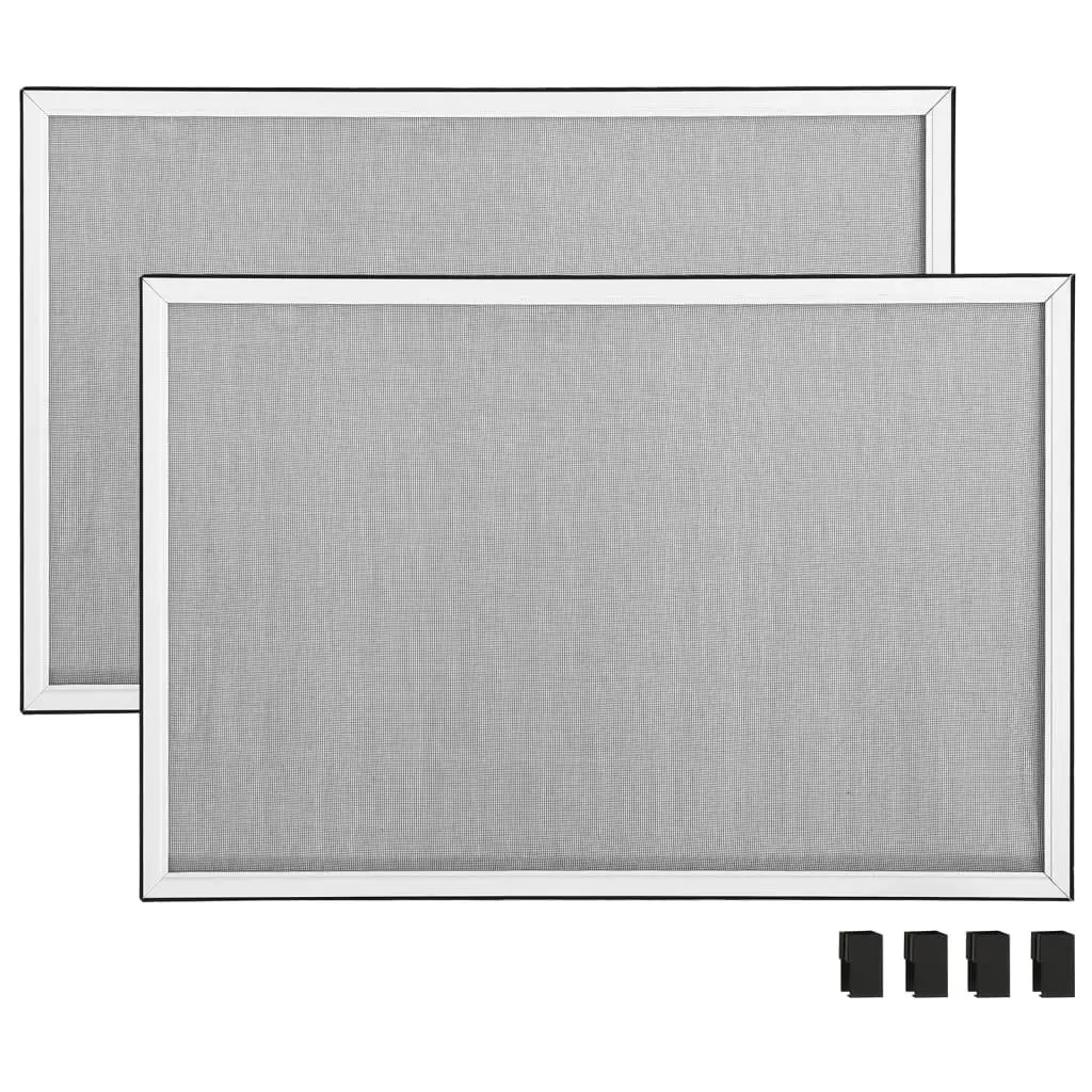 Extendable Window Insect Screen Fly Mesh White Adjustable Frame fits 100-193cm