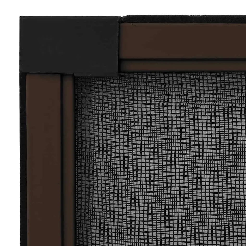 Brown Fibreglass Mesh Window Insect Screen with Adjustable Frame