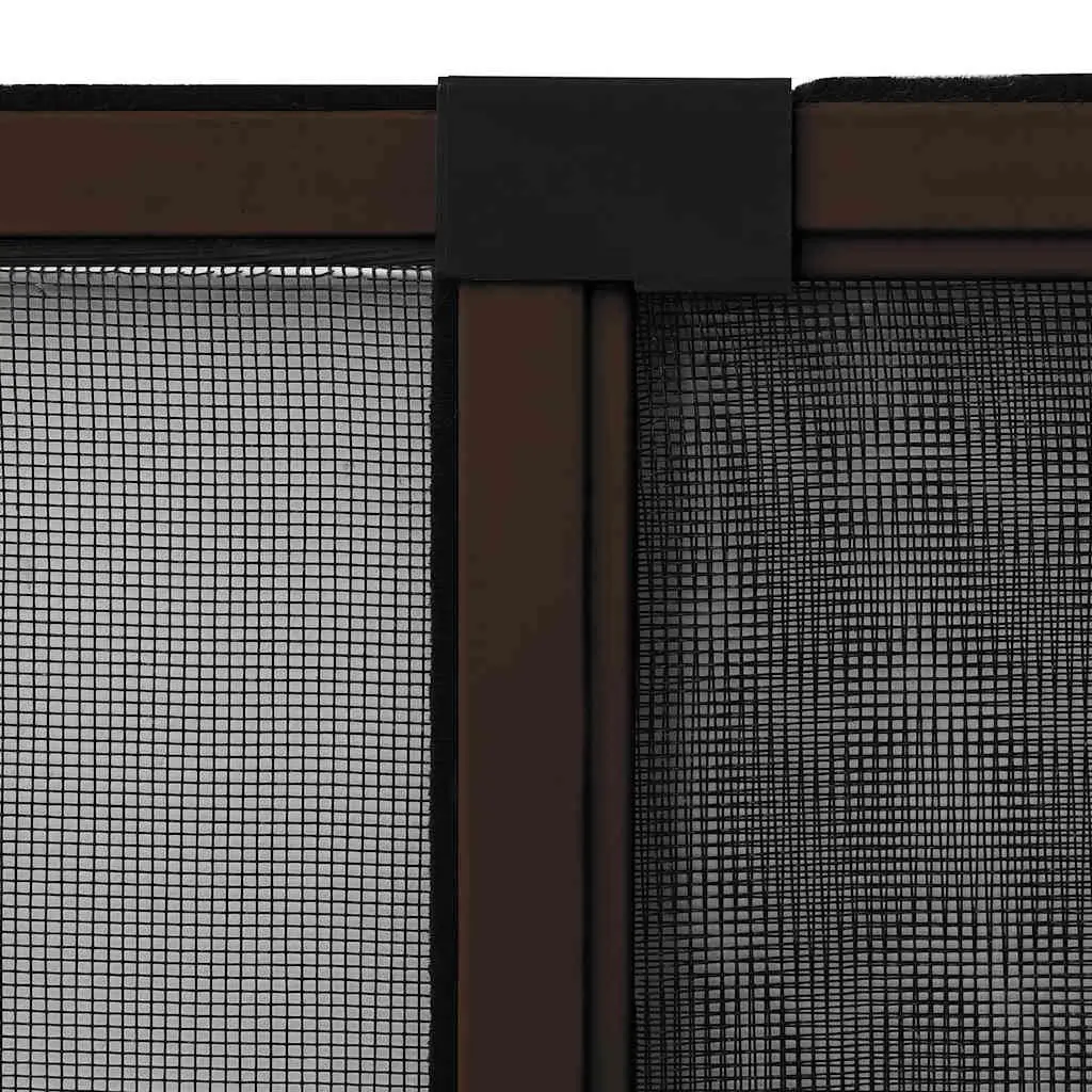 Brown Fibreglass Mesh Window Insect Screen with Adjustable Frame