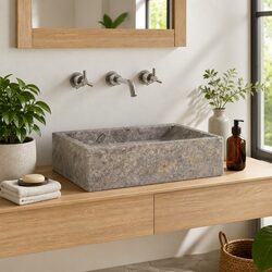 45x30x12cm Marble Bathroom Sink in Grey – Specifications and Features