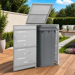 Specifications for Single Wheelie Bin Shed 69x77.5x115cm