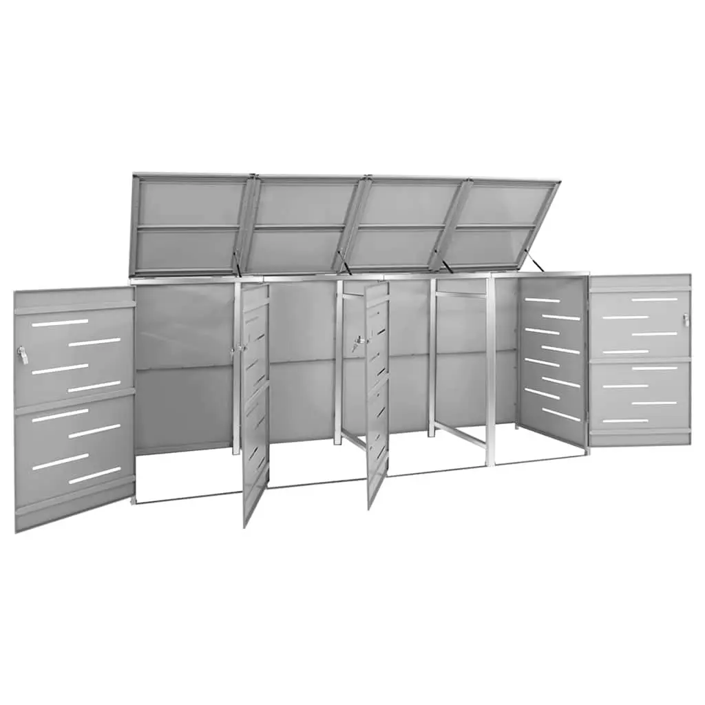 Wheelie Bin Shed Garbage Container Enclosure Storage Outdoor 276.5x77.5x115cm