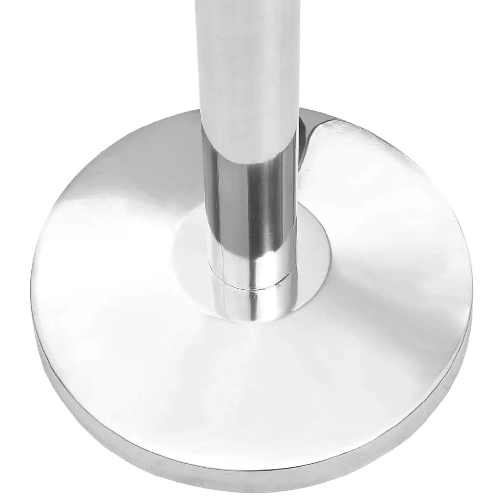 Safety Stanchions for Crowd Control and Queue Management 4 Piece Stainless Steel