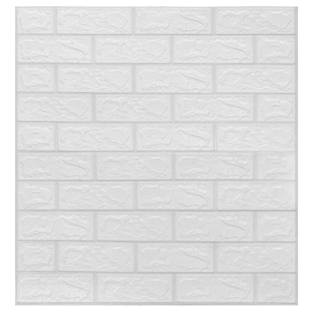 3D Brick Wallpaper Self-Adhesive Wall Stickers Home Interior White