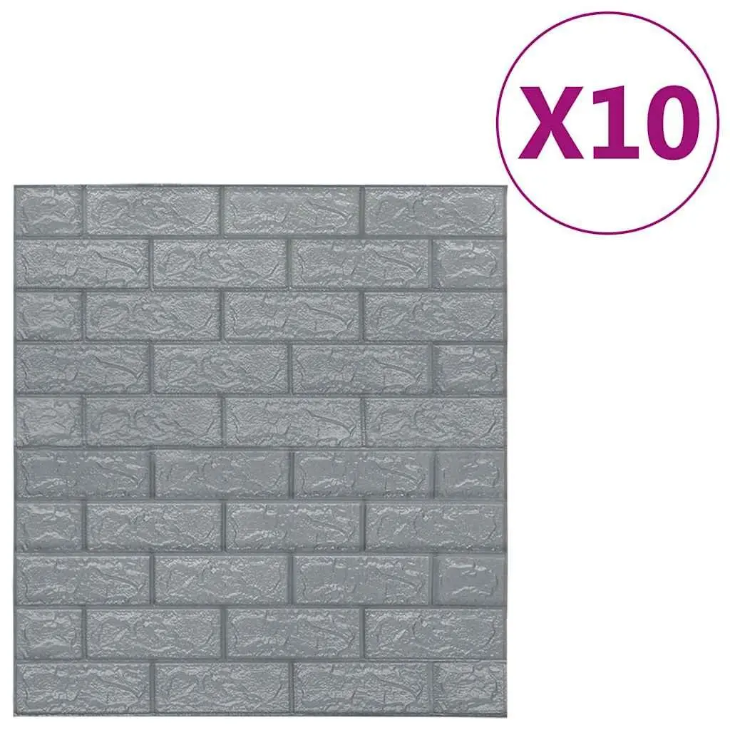 3D Brick Wallpaper Self-Adhesive Wall Stickers Home Decor 10 Piece
