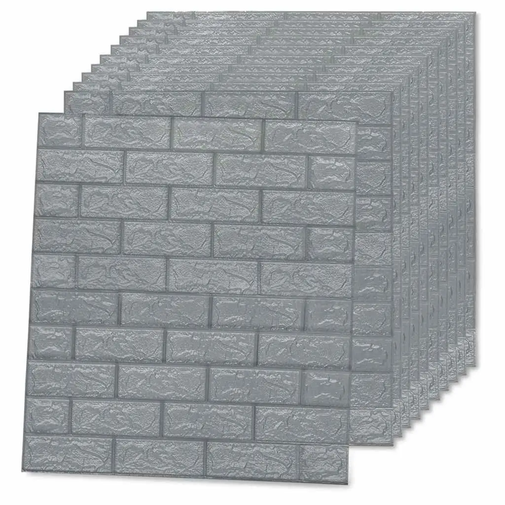 3D Brick Wallpaper Self-Adhesive Wall Stickers Home Decor 10 Piece