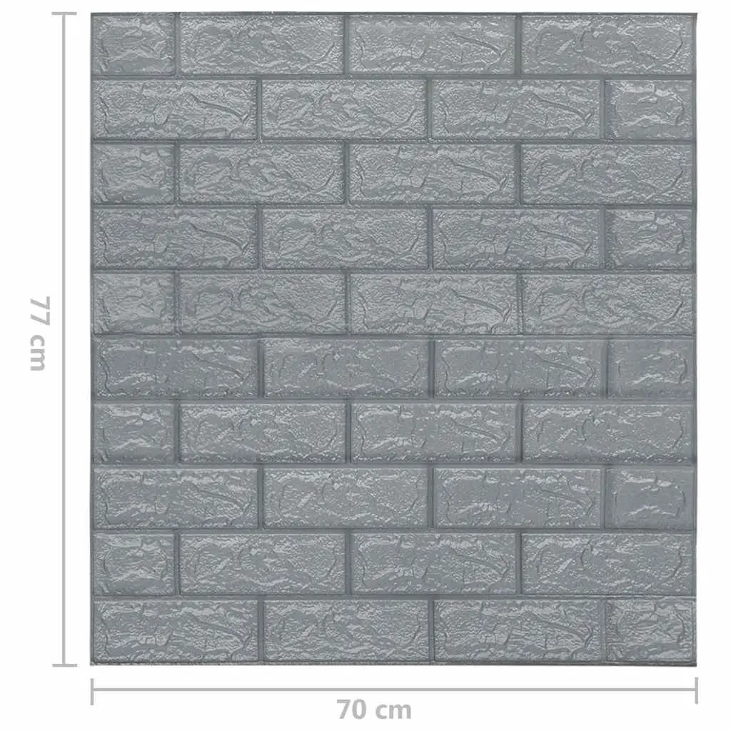 3D Brick Wallpaper Self-Adhesive Wall Stickers Home Decor 10 Piece