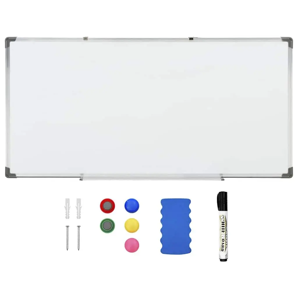 Magnetic Whiteboard Wall-Mounted for Office Home 110 x 60 cm