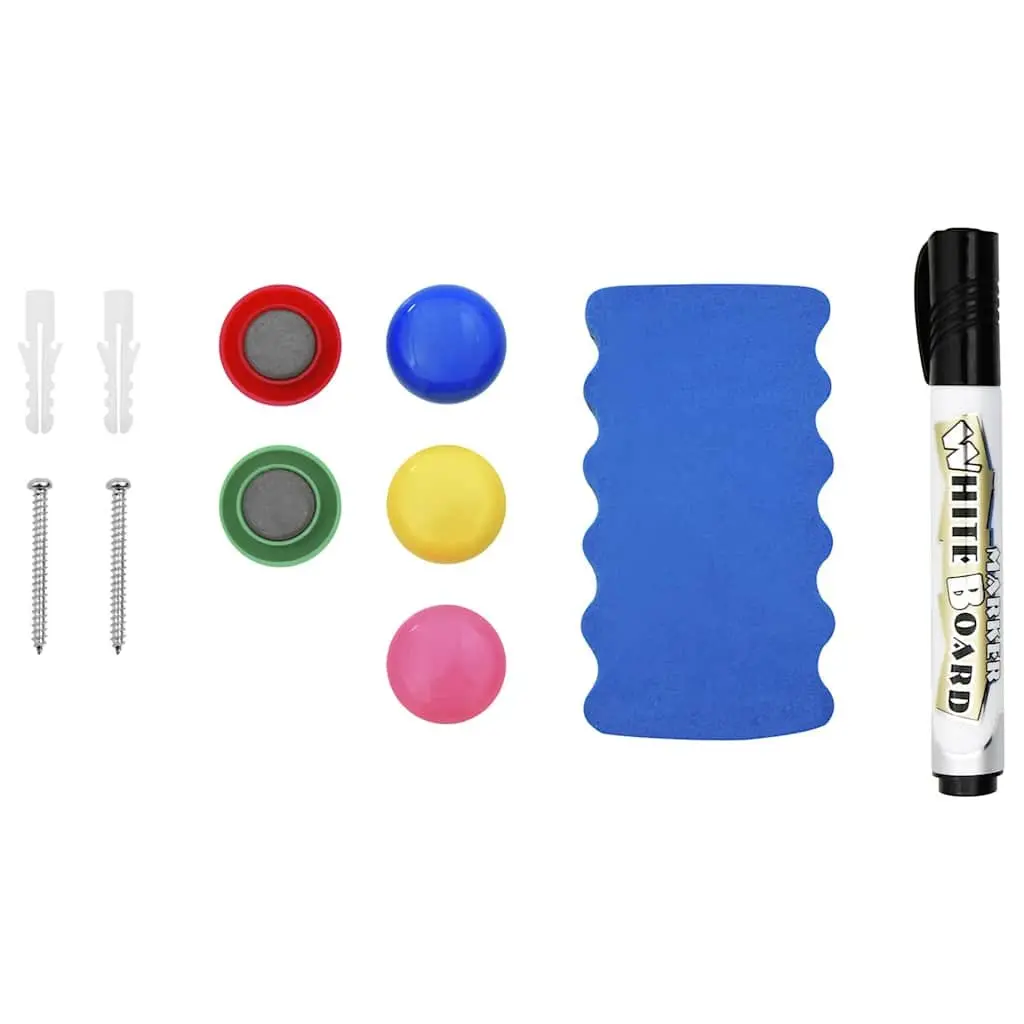 Magnetic Whiteboard Wall-Mounted for Office Home 110 x 60 cm