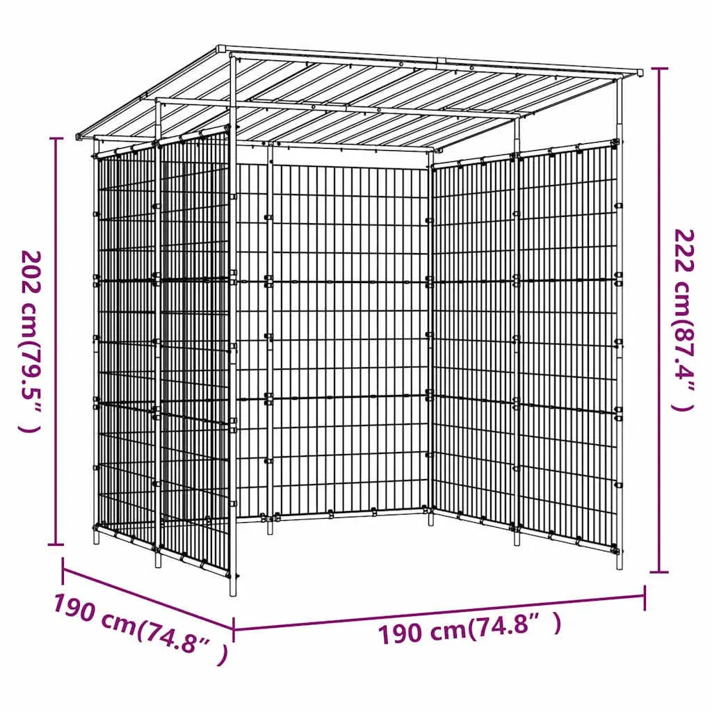 Bicycle Shed Outdoor Storage 190x190x222cm Bike Shelter Motorcycle Scooter Cover