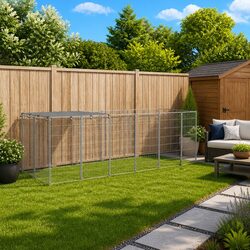 Specifications of Outdoor Dog Kennel: 330x110x110cm Steel Frame