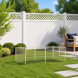 Steel Dog Kennel Outdoor Enclosure: 200x100x70 cm