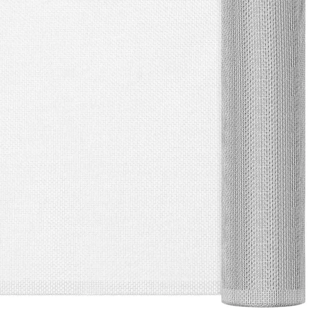 Aluminium Mesh Screen 112x2000 cm Silver Insect Door Window Fence Panel Barrier