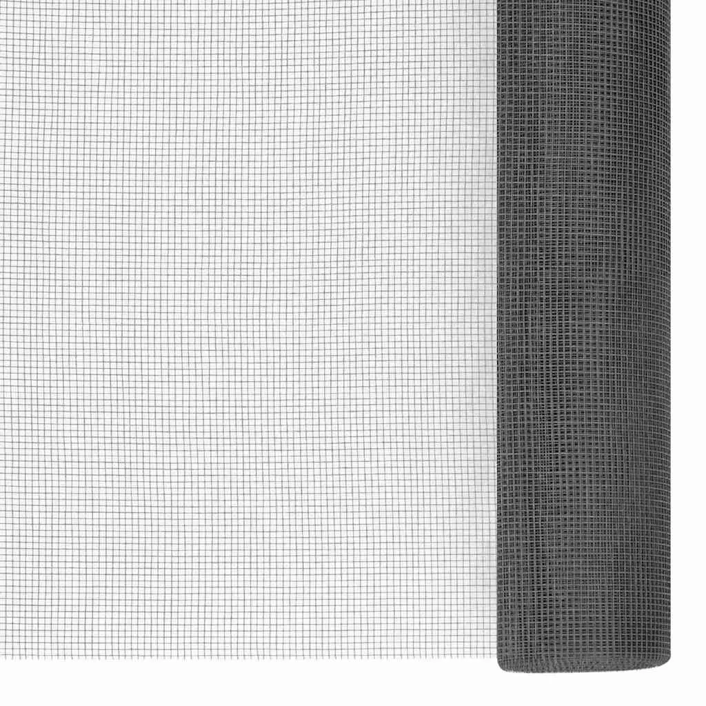 Fiberglass Mesh Screen 112x500 cm Black for Insect Barriers