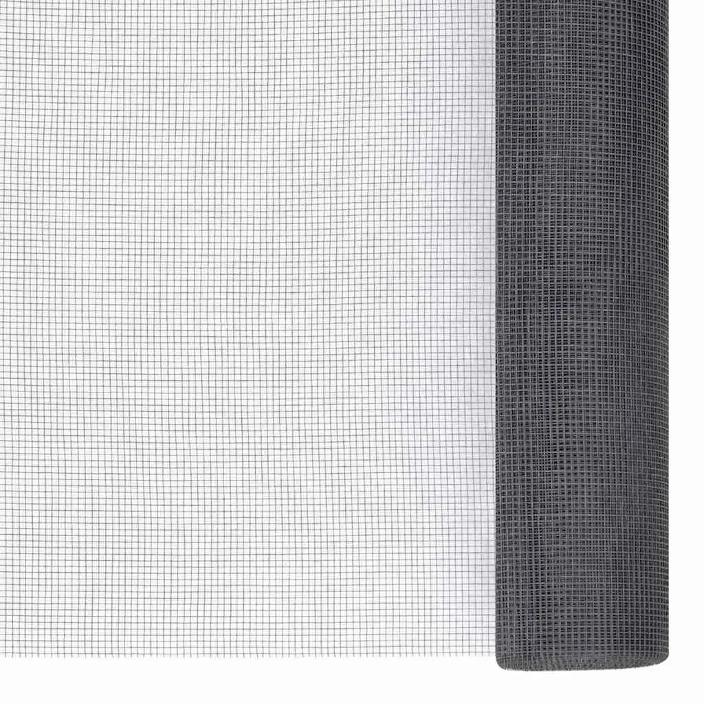 Fiberglass Mesh Screen 100x500 cm Grey Insect Door Window Repair DIY Fence