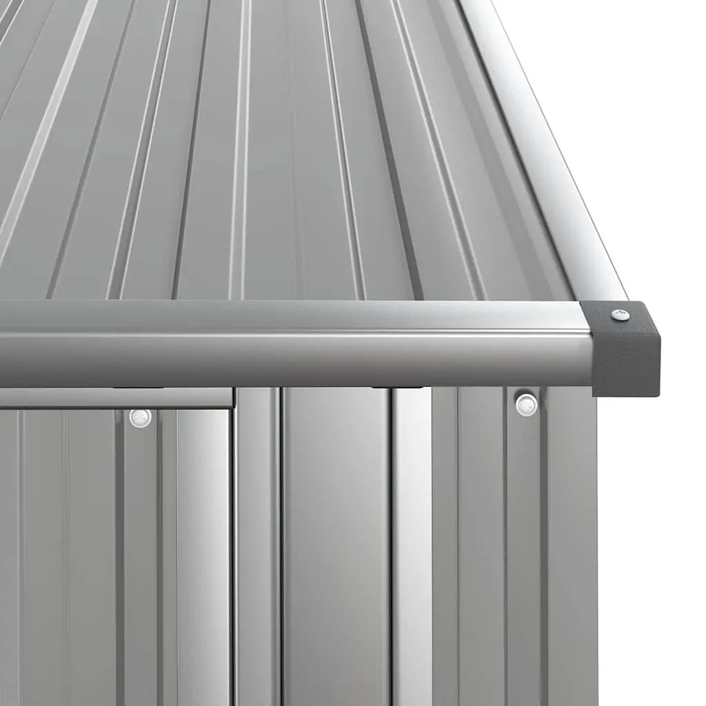 Outdoor Storage Shed Galvanised Steel Grey Tool House Lockable Door 1185x970x2095mm