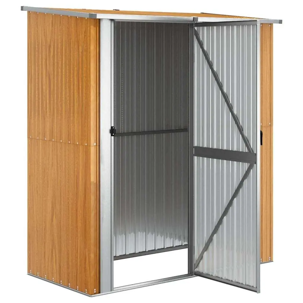 Garden Shed Outdoor Storage 180.5x97x209.5 cm Brown