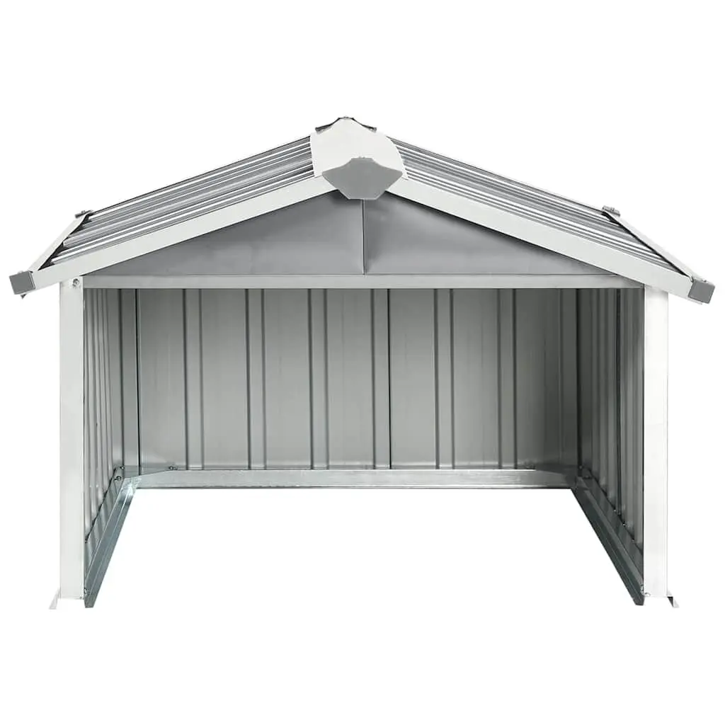 Garden Robot Lawnmower Shed 92x97x63cm Galvanised Steel Storage Enclosure Grey