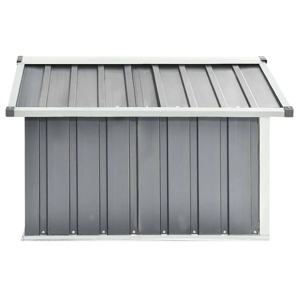 Garden Robot Lawnmower Shed 92x97x63cm Galvanised Steel Storage Enclosure Grey