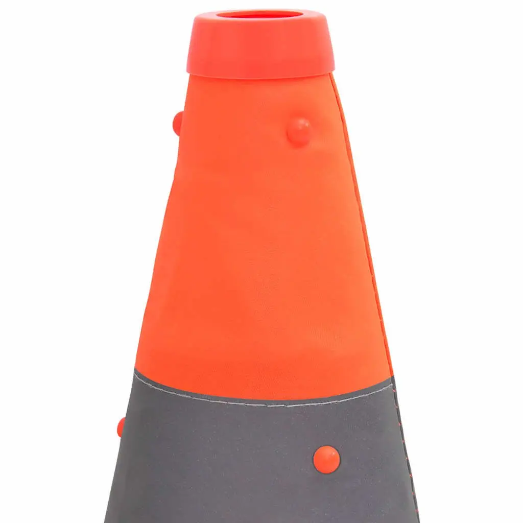 Pop-up Traffic Cones for Roadside Safety 42 cm High Visibility 10 Piece